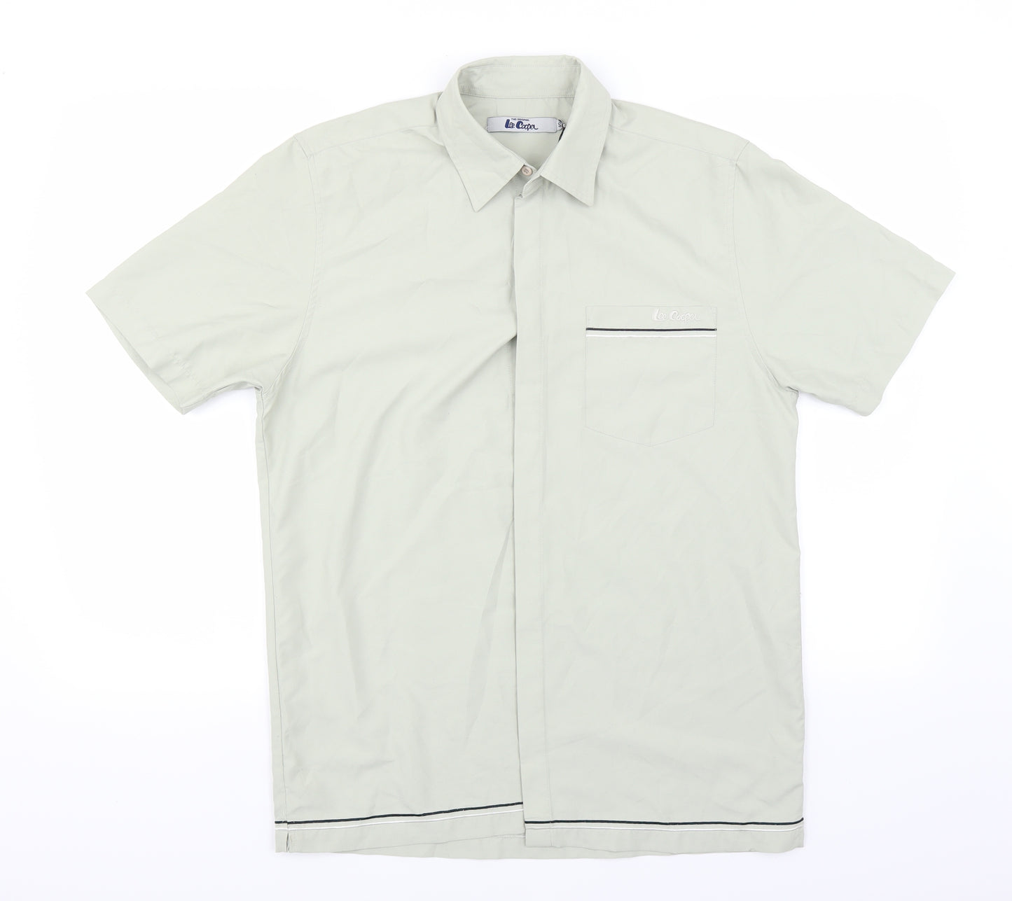 Lee Cooper Mens Green    Button-Up Size S