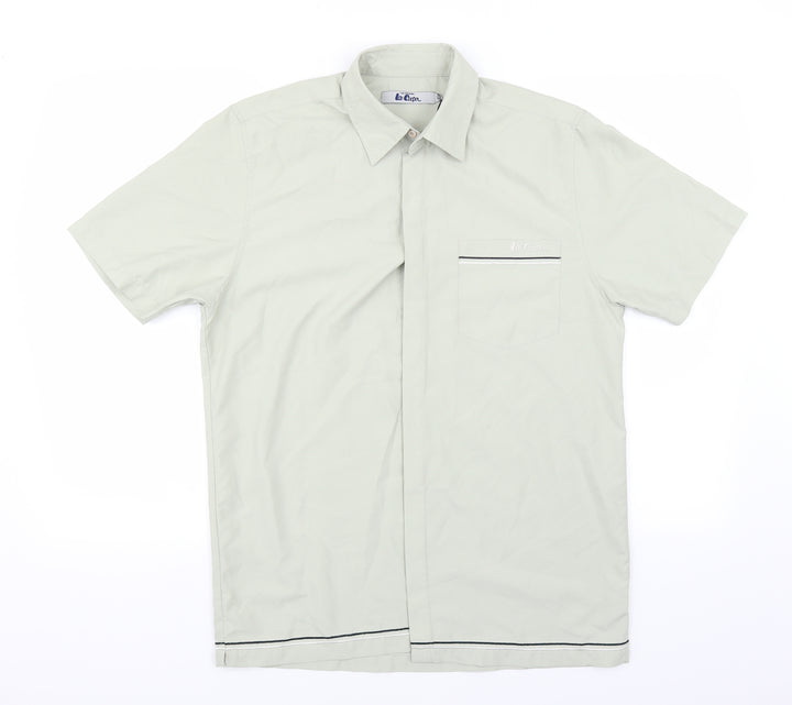 Lee Cooper Mens Green    Button-Up Size S