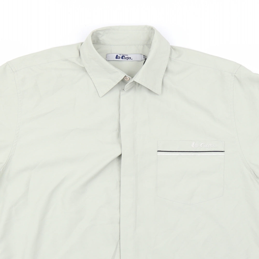 Lee Cooper Mens Green    Button-Up Size S