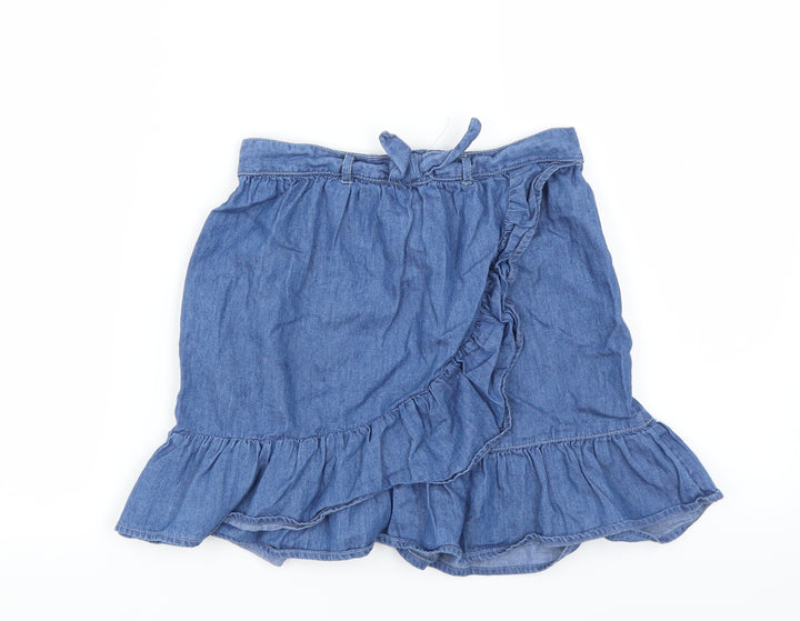 Sainsburys Girls Blue   Mini Skirt Size 9 Years