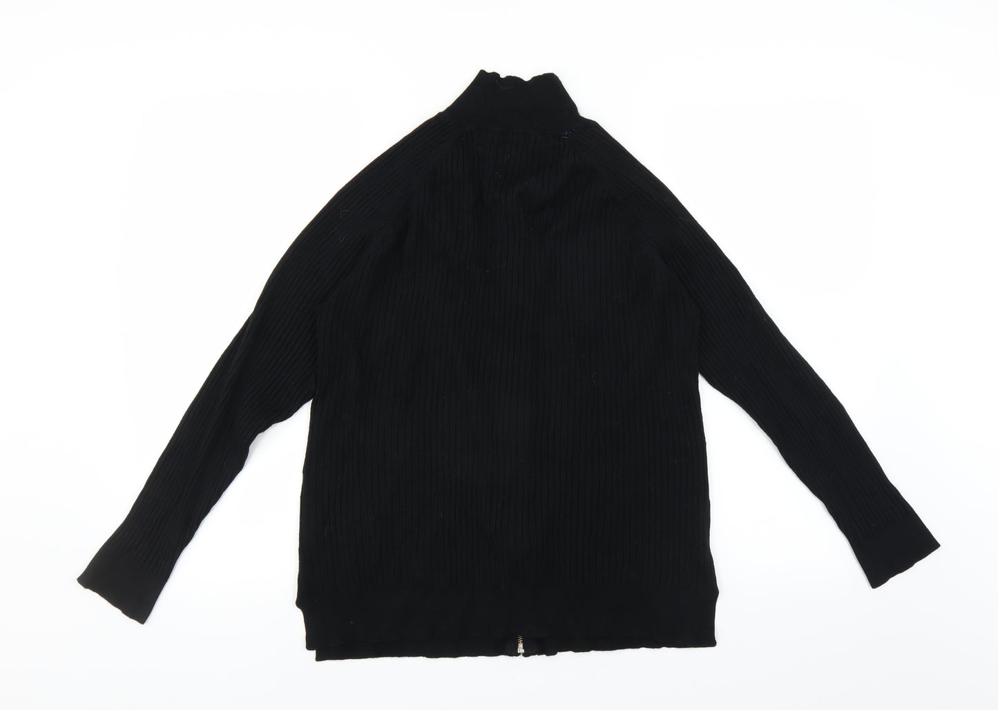 Primark Womens Black   Full Zip Jumper Size 20