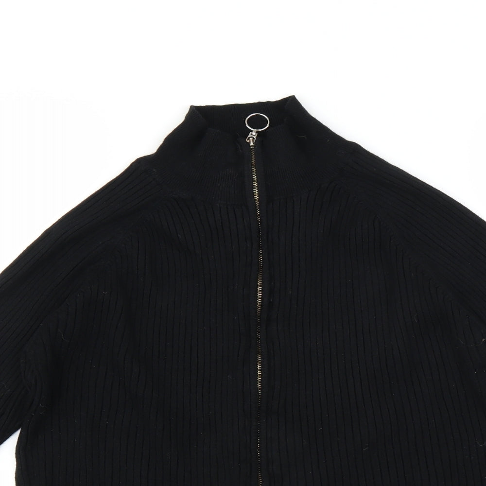 Primark Womens Black   Full Zip Jumper Size 20