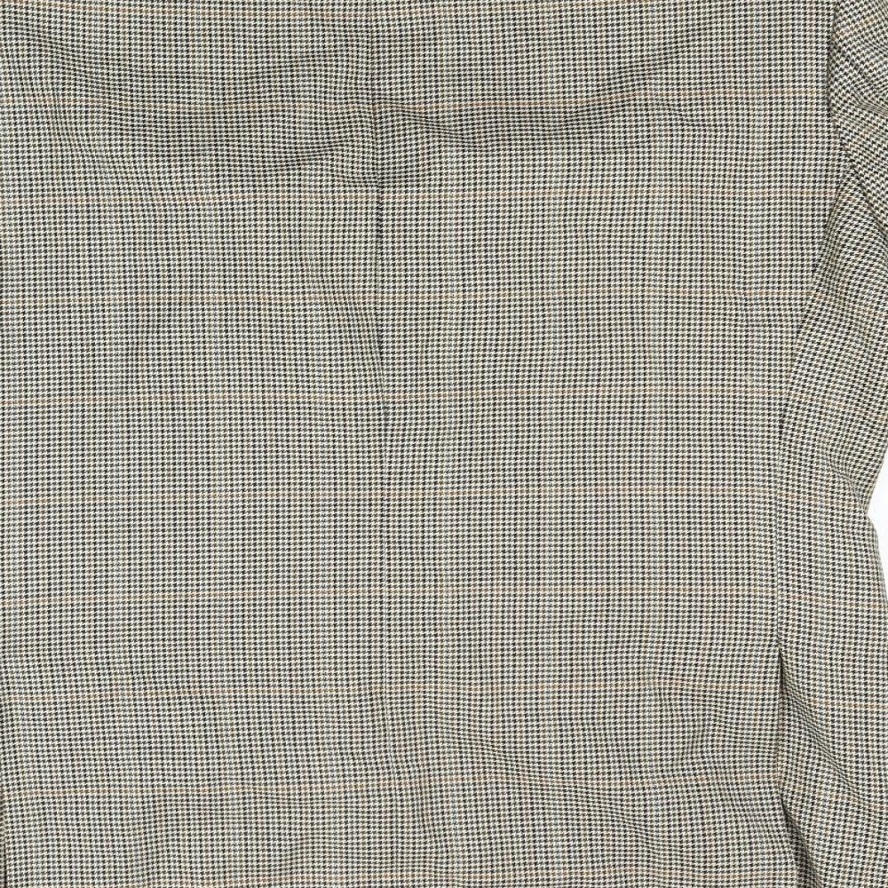 Marks and Spencer Mens Brown Houndstooth  Jacket Blazer Size 42