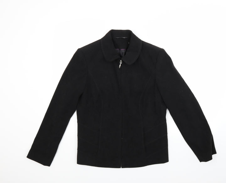 BM Womens Black Jacket Coat Size 14