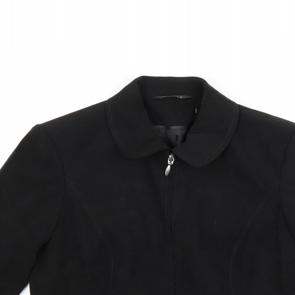 BM Womens Black   Jacket Coat Size 14