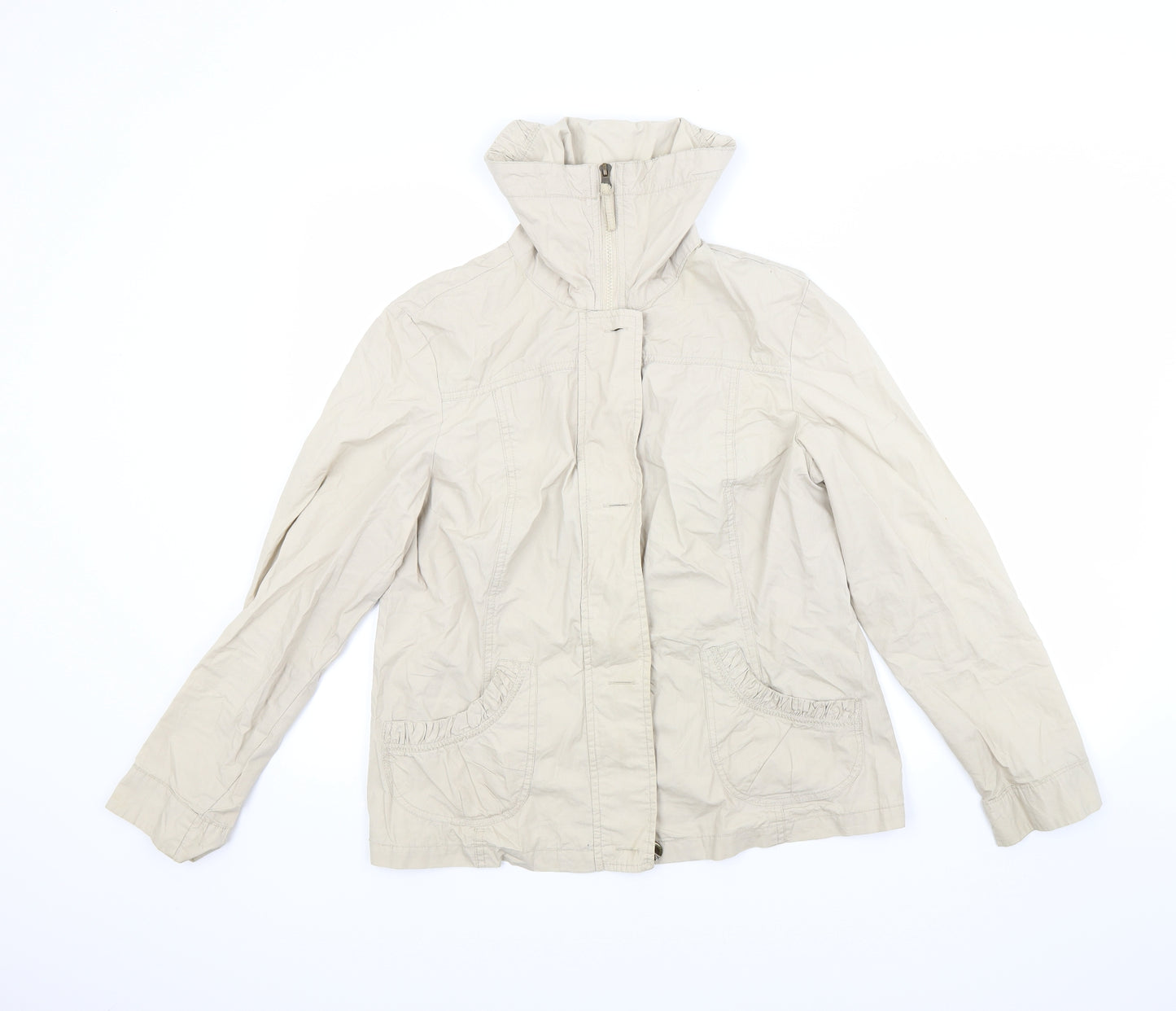 BM Womens Beige   Jacket Coat Size 12