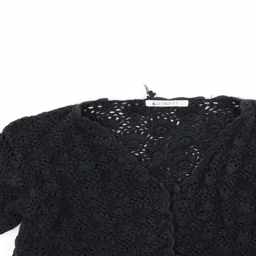 George Womens Black   Cardigan Jumper Size 16