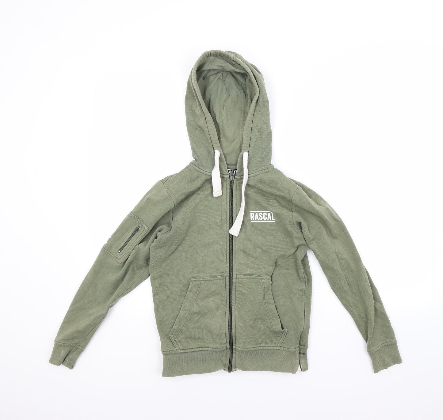 Rascal Girls Green   Full Zip Hoodie Size L