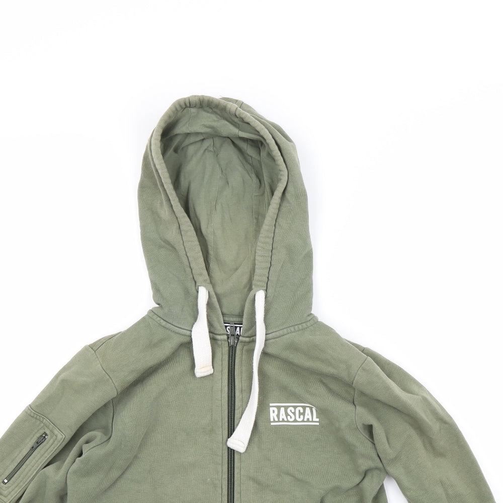 Rascal Girls Green   Full Zip Hoodie Size L