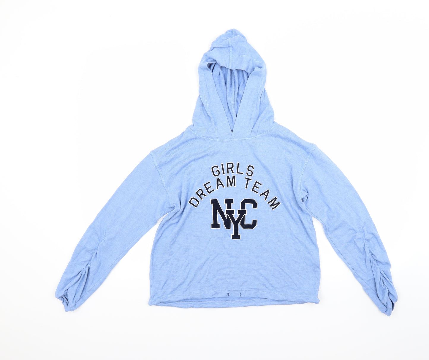 H&M Girls Blue   Pullover Hoodie Size 10-11 Years