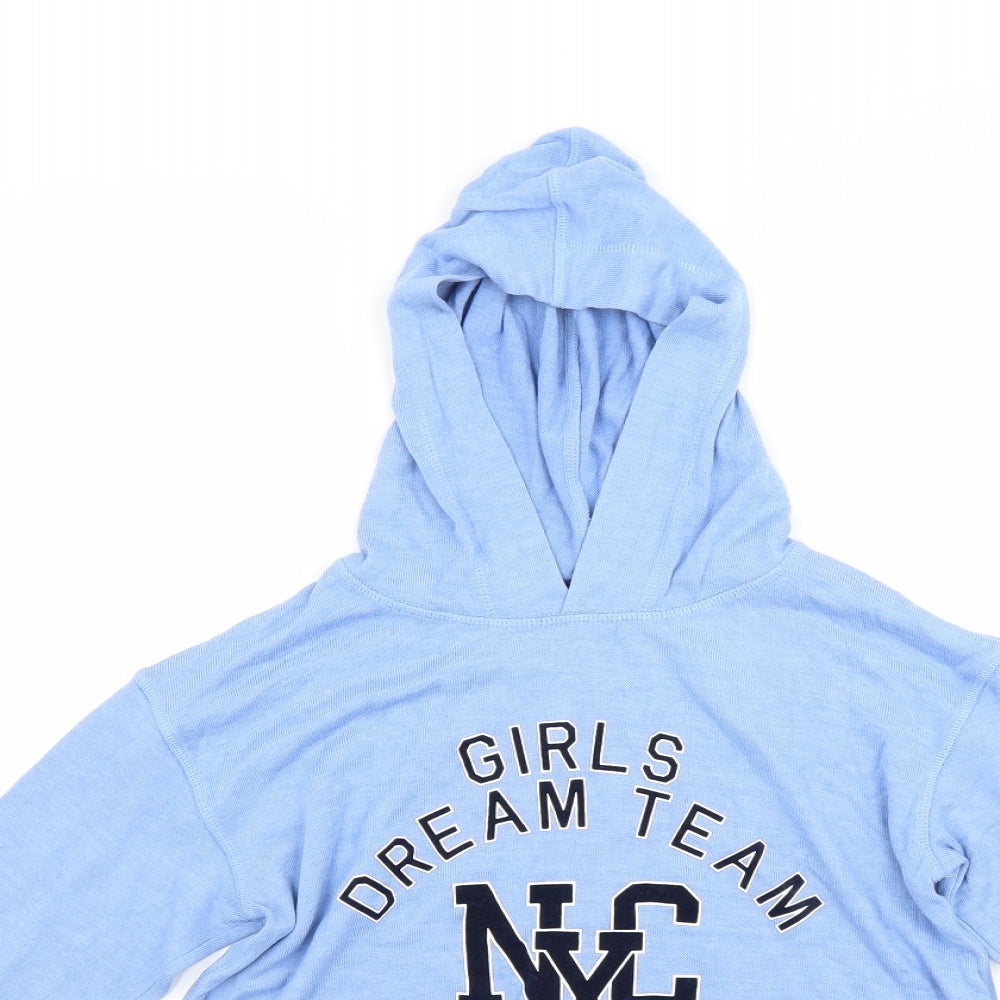 H&M Girls Blue   Pullover Hoodie Size 10-11 Years
