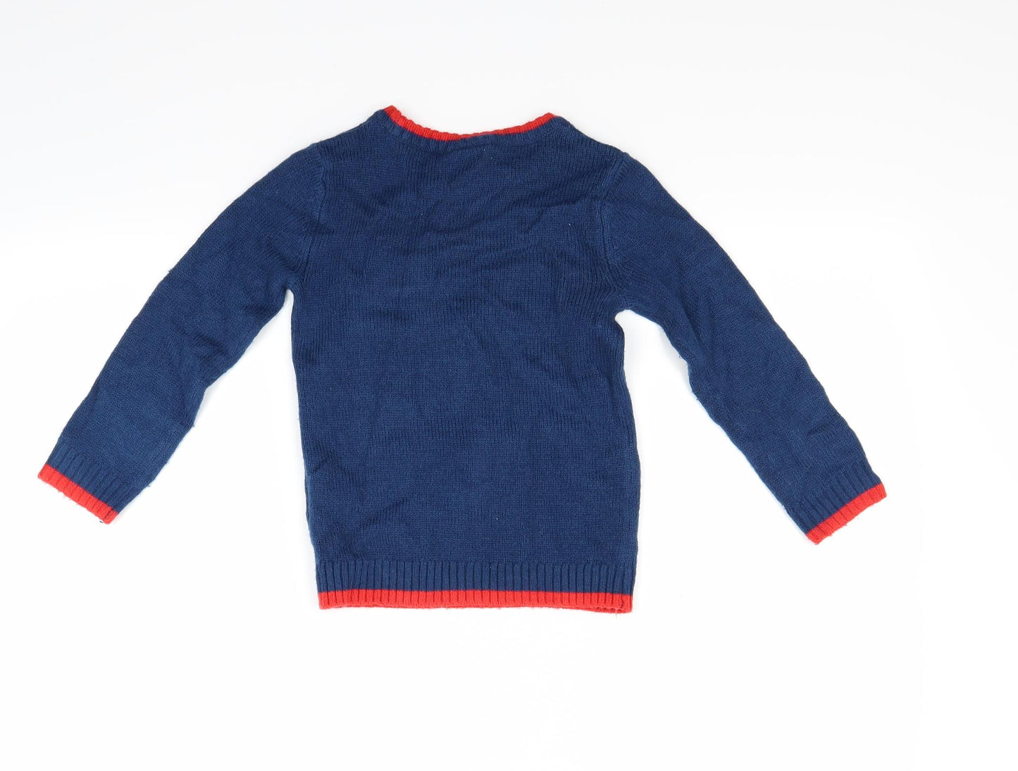 TU Boys Blue   Pullover Jumper Size 5-6 Years  - Christmas  Jumper