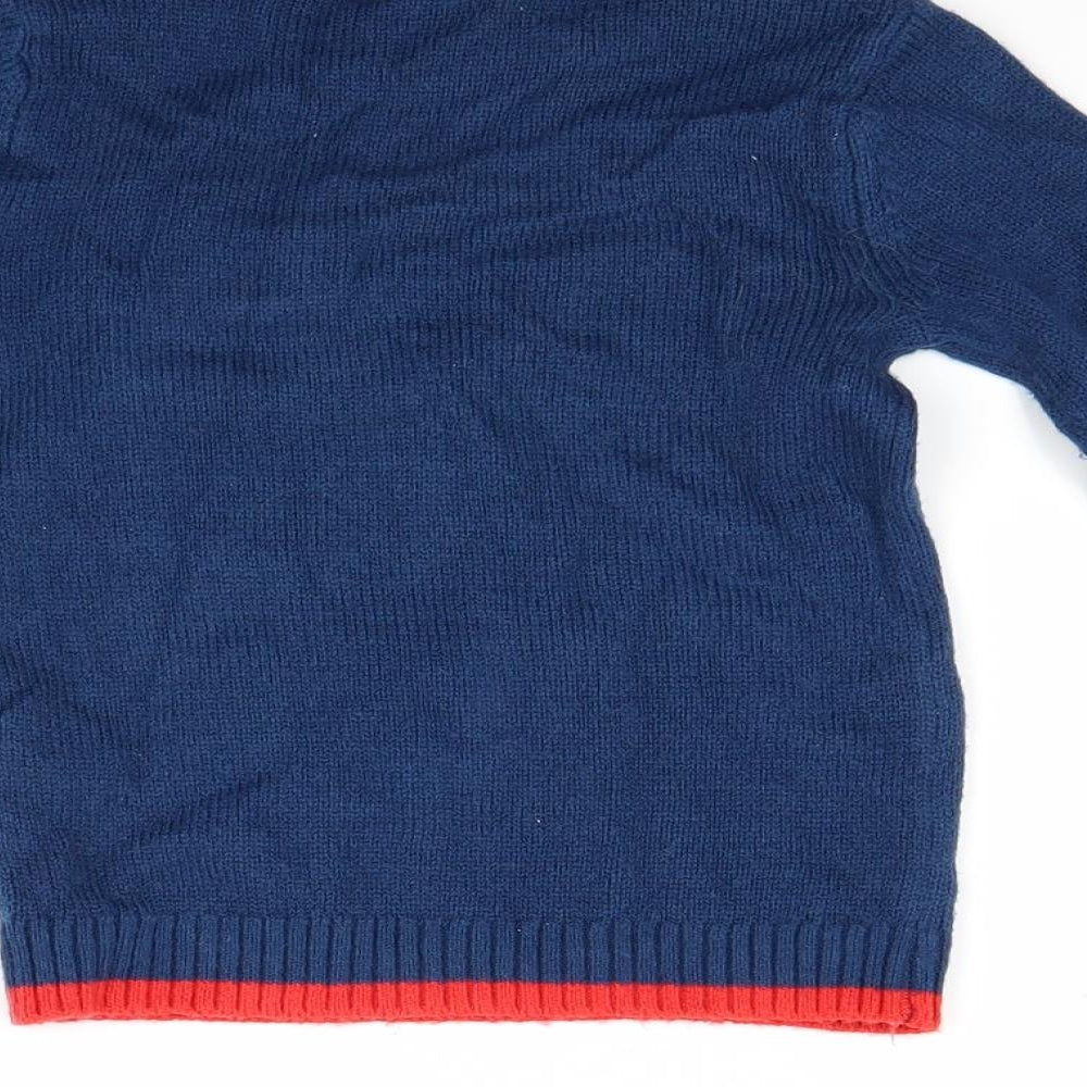 TU Boys Blue   Pullover Jumper Size 5-6 Years  - Christmas  Jumper