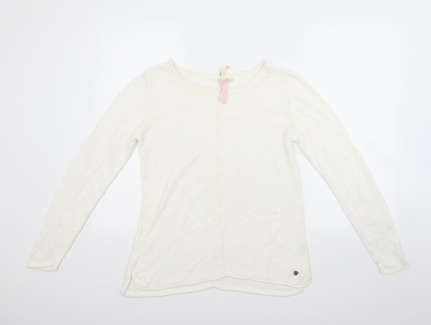 White Stuff Womens White   Pullover Jumper Size 12