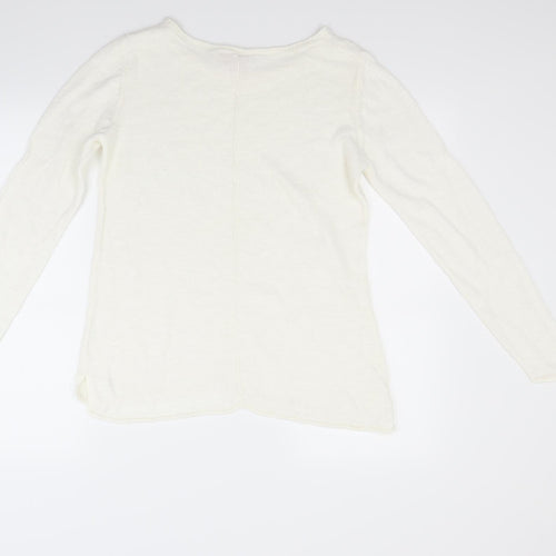 White Stuff Womens White   Pullover Jumper Size 12
