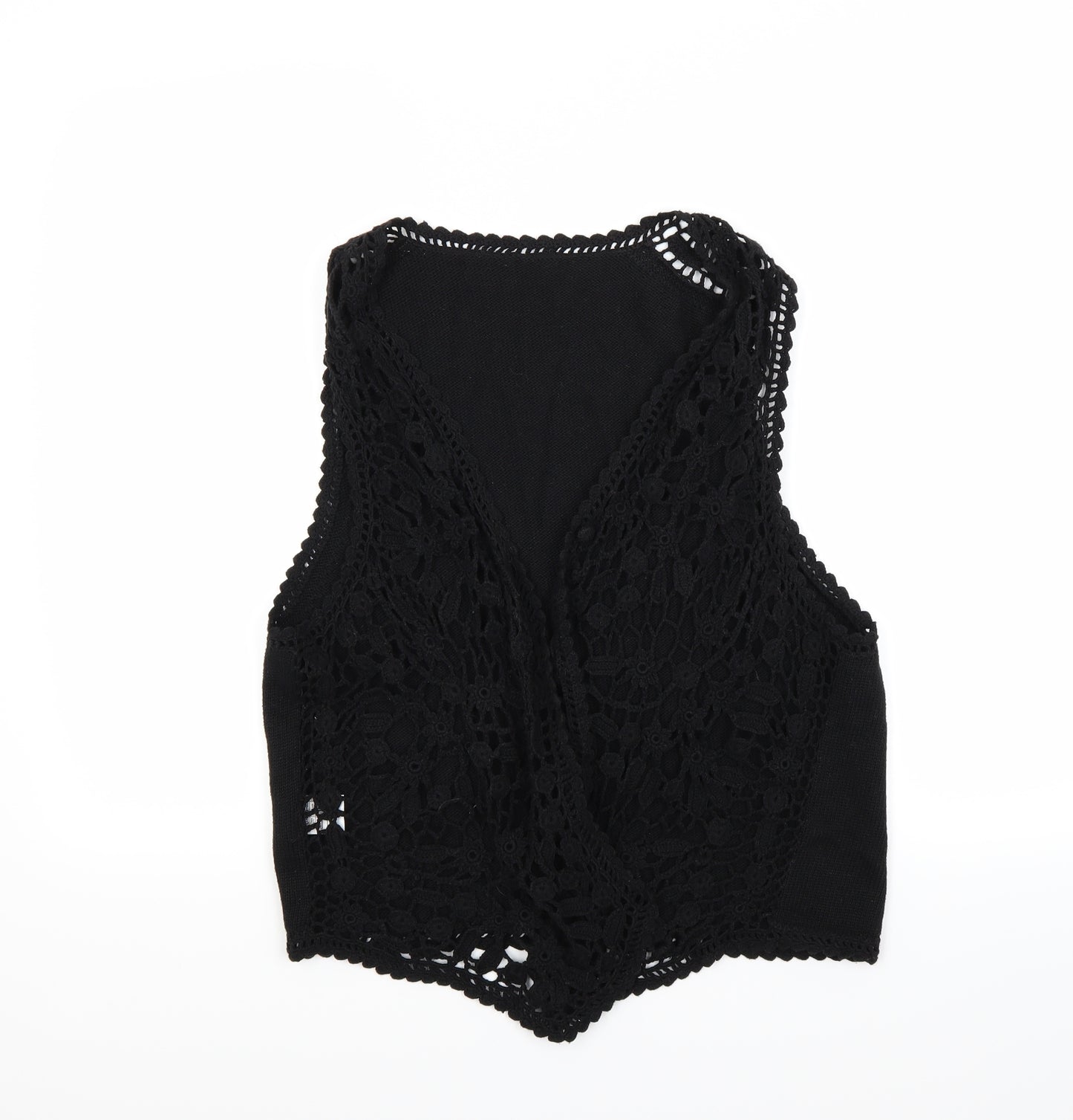 Marks and Spencer Womens Black   Vest Jumper Size 18