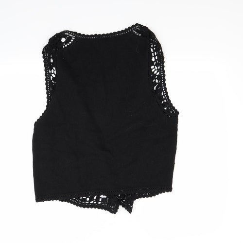 Marks and Spencer Womens Black   Vest Jumper Size 18