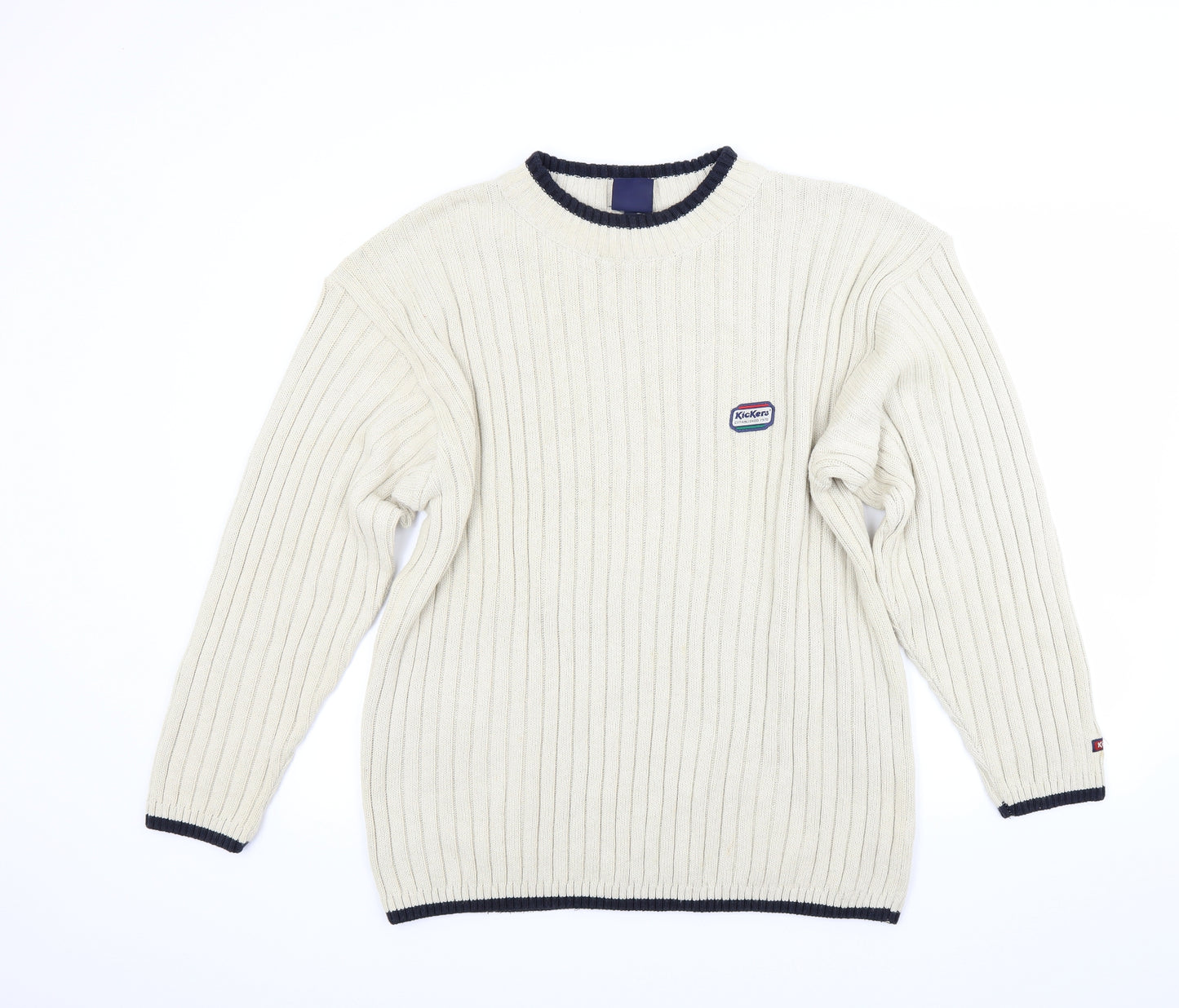 Kickers Mens Beige   Pullover Jumper Size M