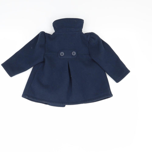 Jasper Conran Girls Blue   Pea Coat Coat Size 12-18 Months