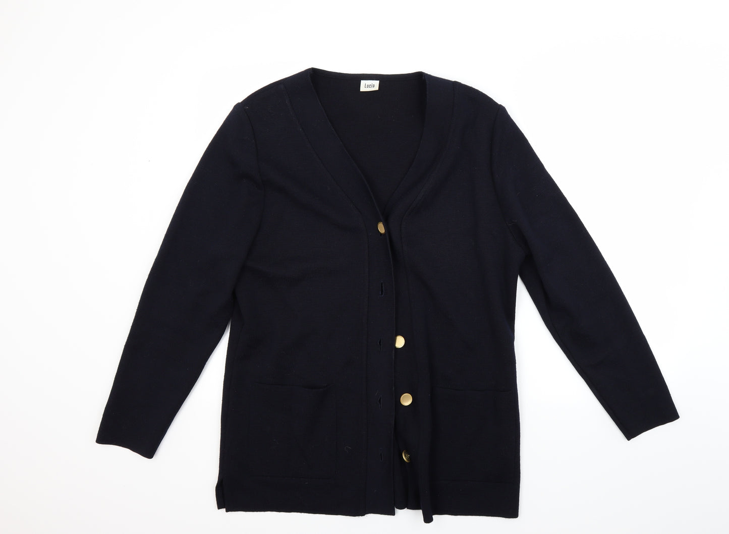 LUCIA Womens Blue   Cardigan Jumper Size 12