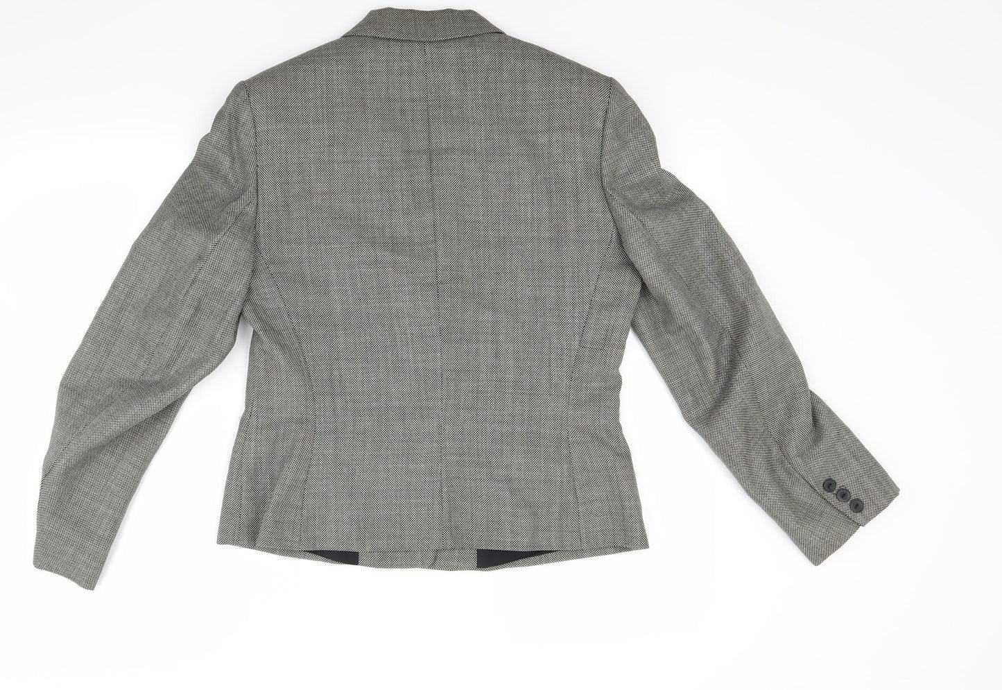Alexon Womens Grey Houndstooth  Jacket Coat Size 10