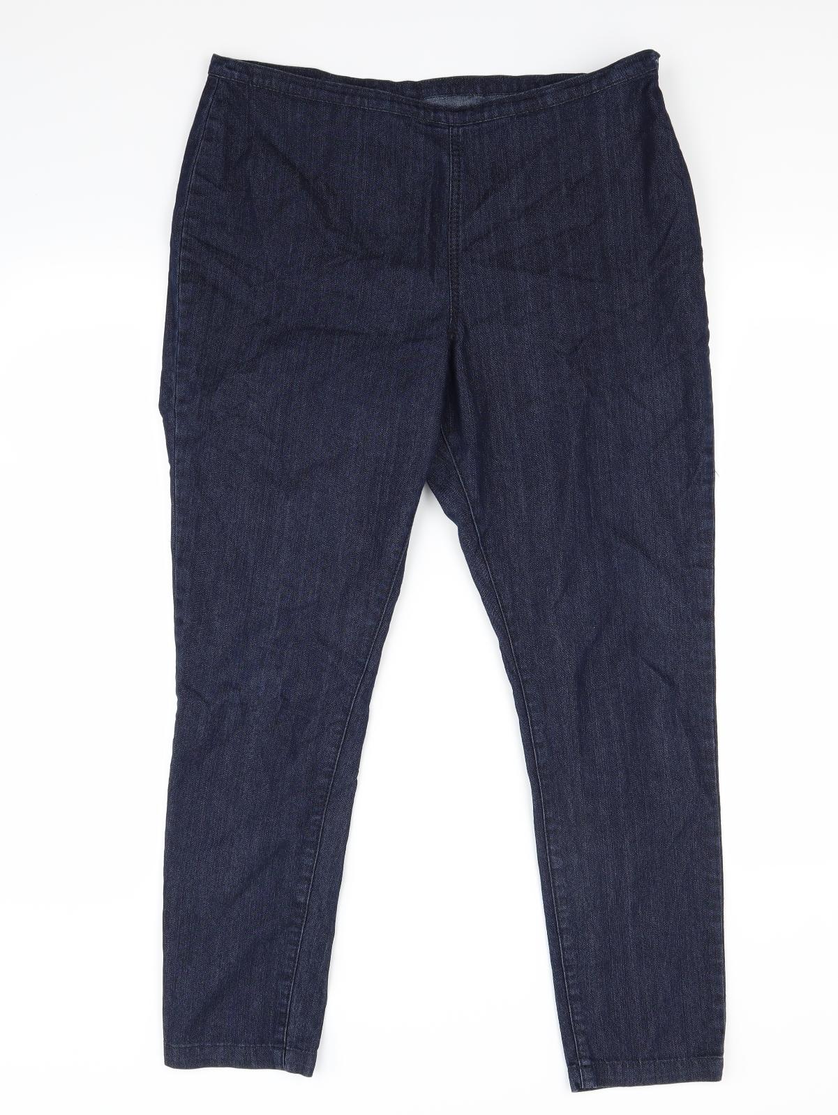 Marks and Spencer Womens Blue  Denim Jegging Jeans Size 14 L26 in