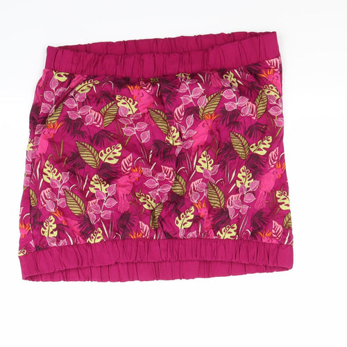NEXT Womens Pink Floral  Mini Skirt Size 16
