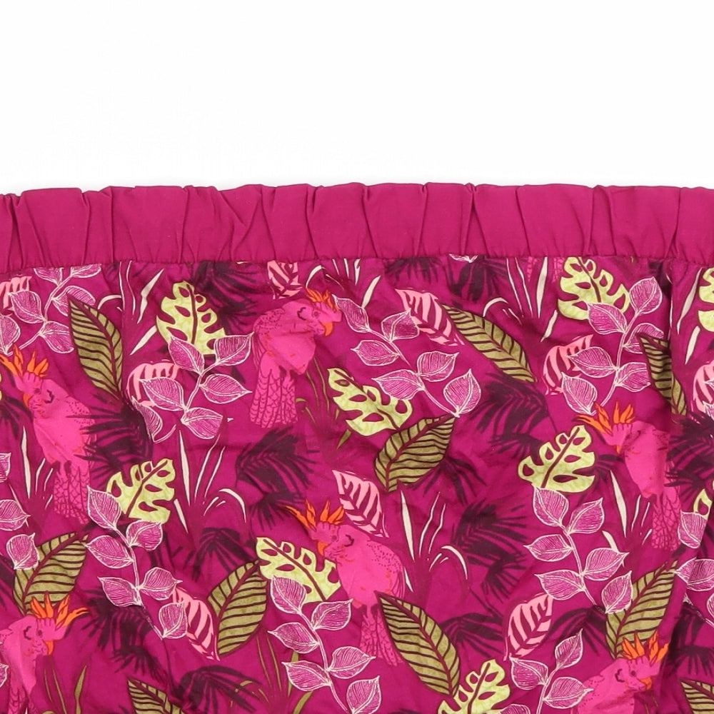 NEXT Womens Pink Floral  Mini Skirt Size 16
