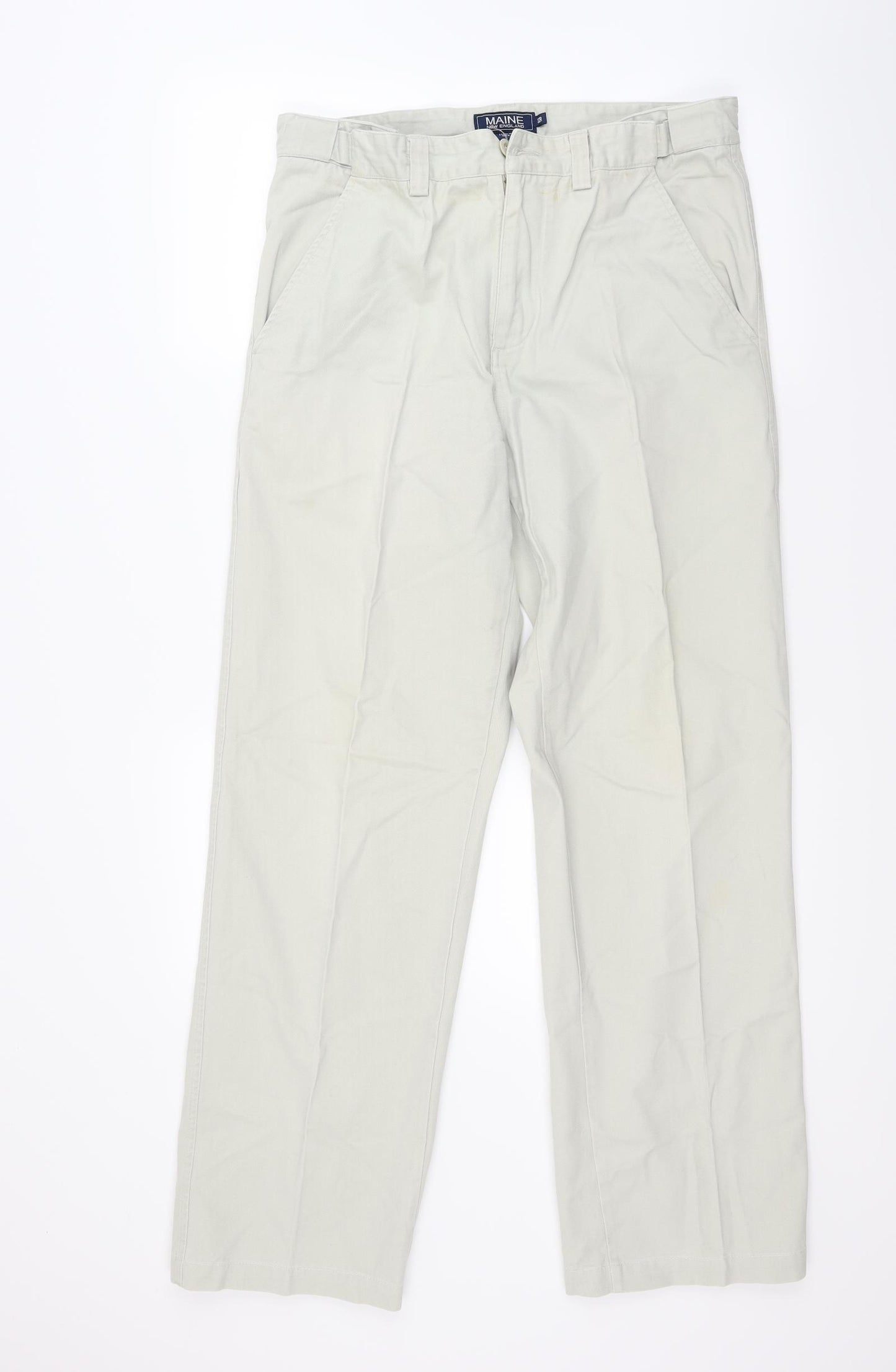 Maine Mens Beige   Trousers  Size 32 L32 in