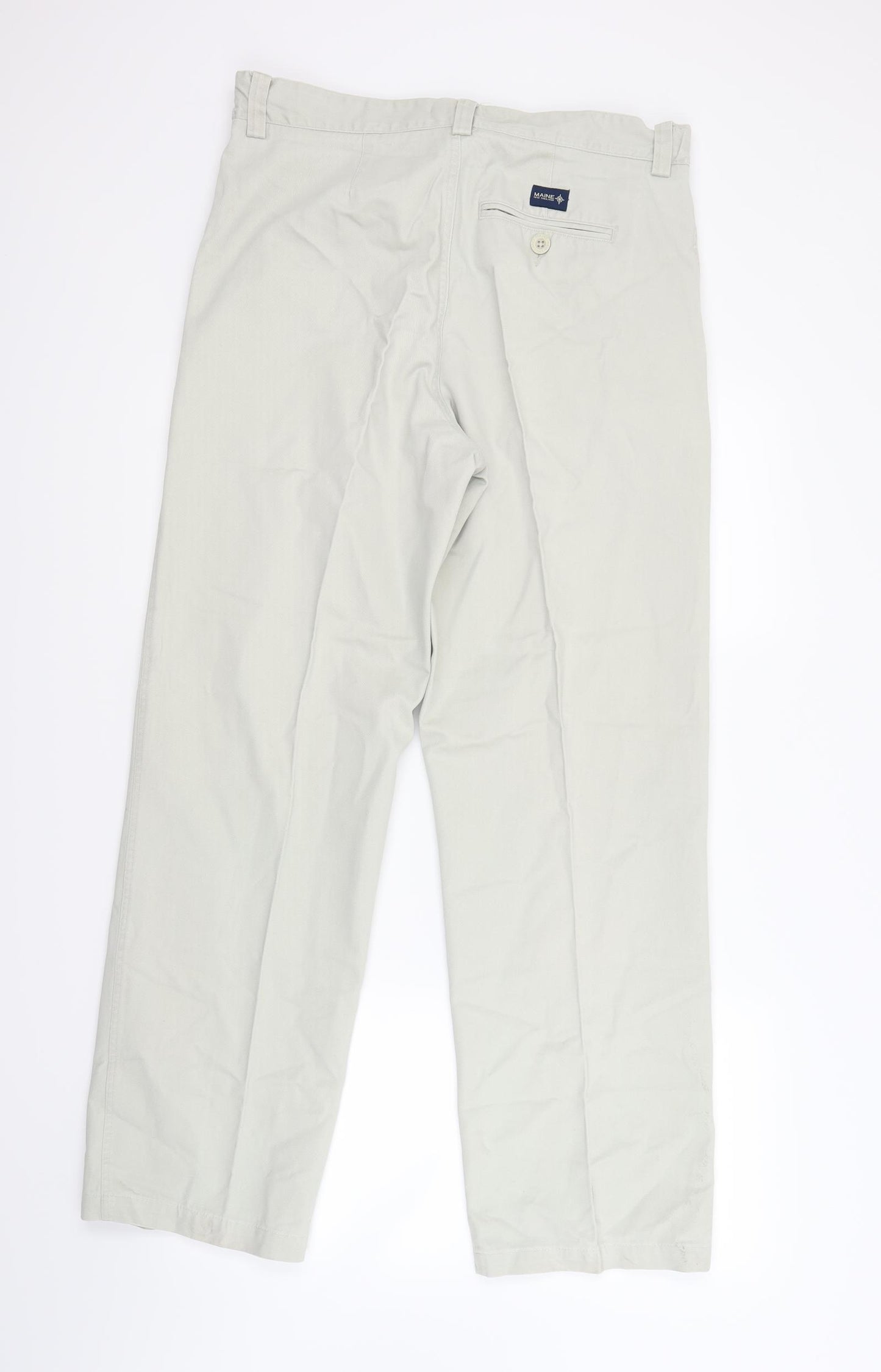 Maine Mens Beige   Trousers  Size 32 L32 in