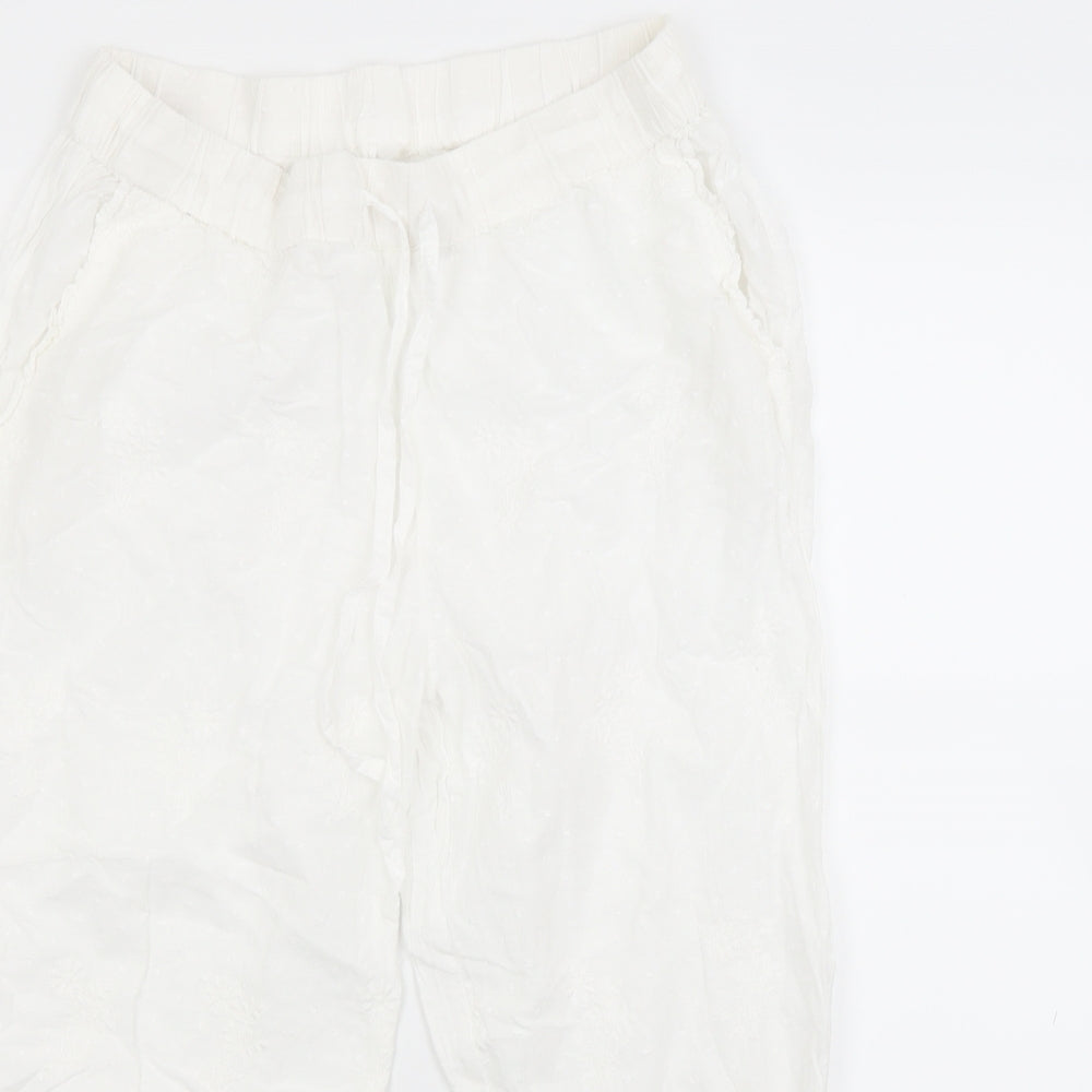 George Womens White   Capri Trousers Size 14 L20 in