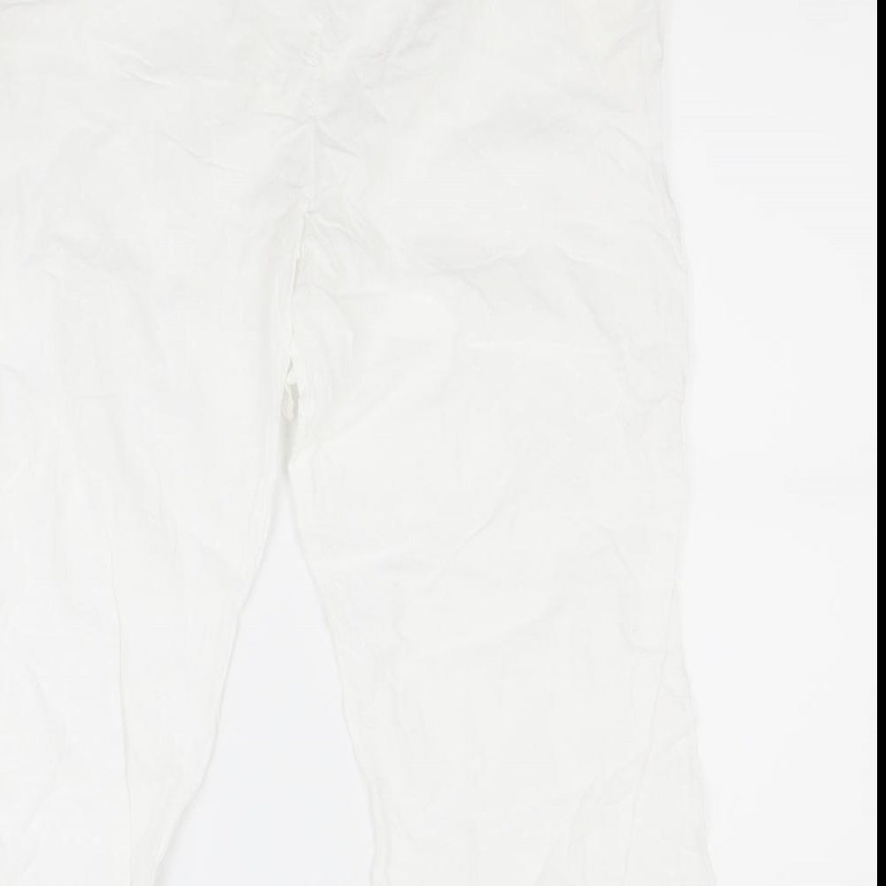 George Womens White   Capri Trousers Size 14 L20 in