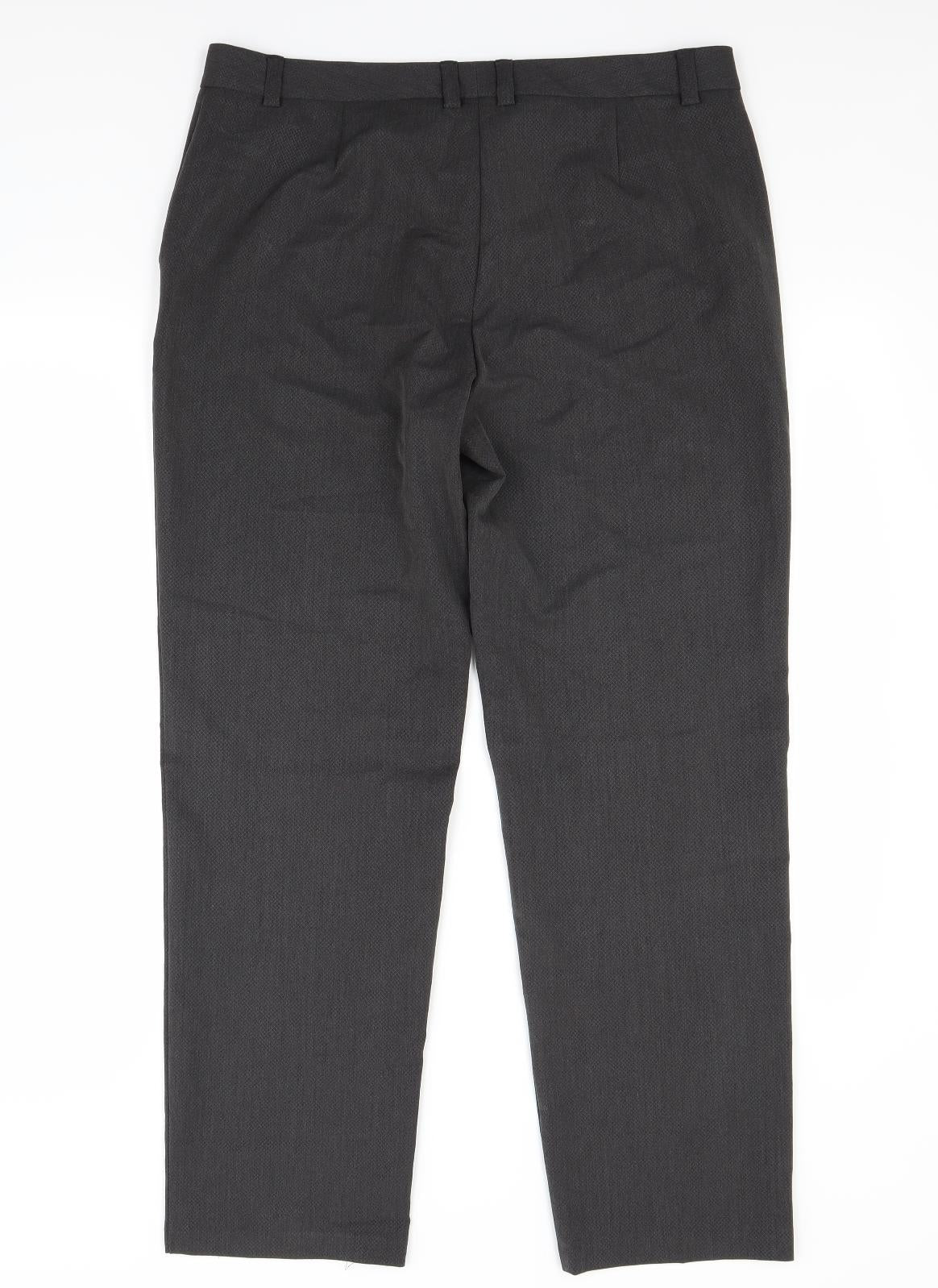 Marks and Spencer Womens Grey   Trousers  Size 14 L27 in