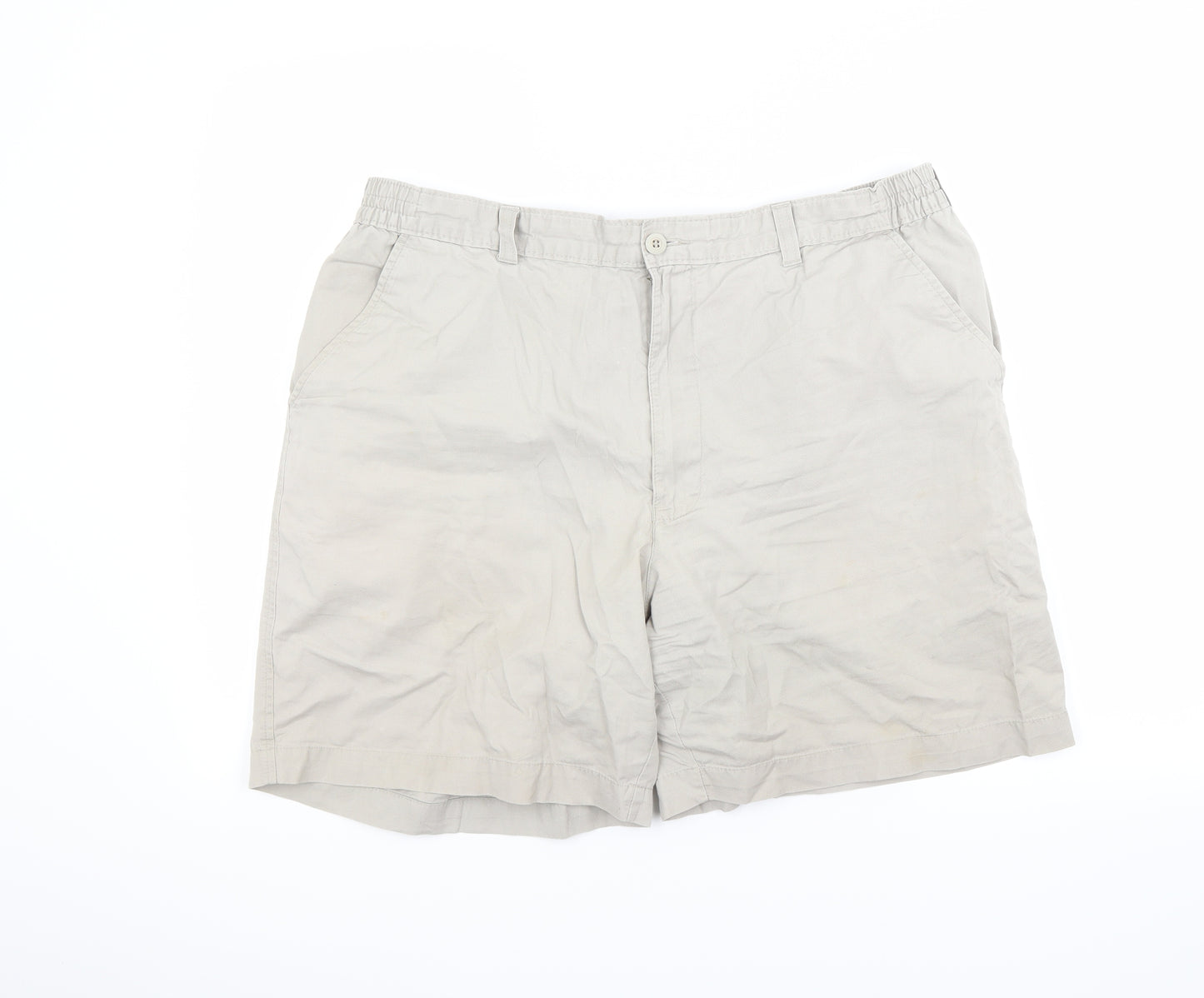 Marks and Spencer Mens Beige   Chino Shorts Size 40