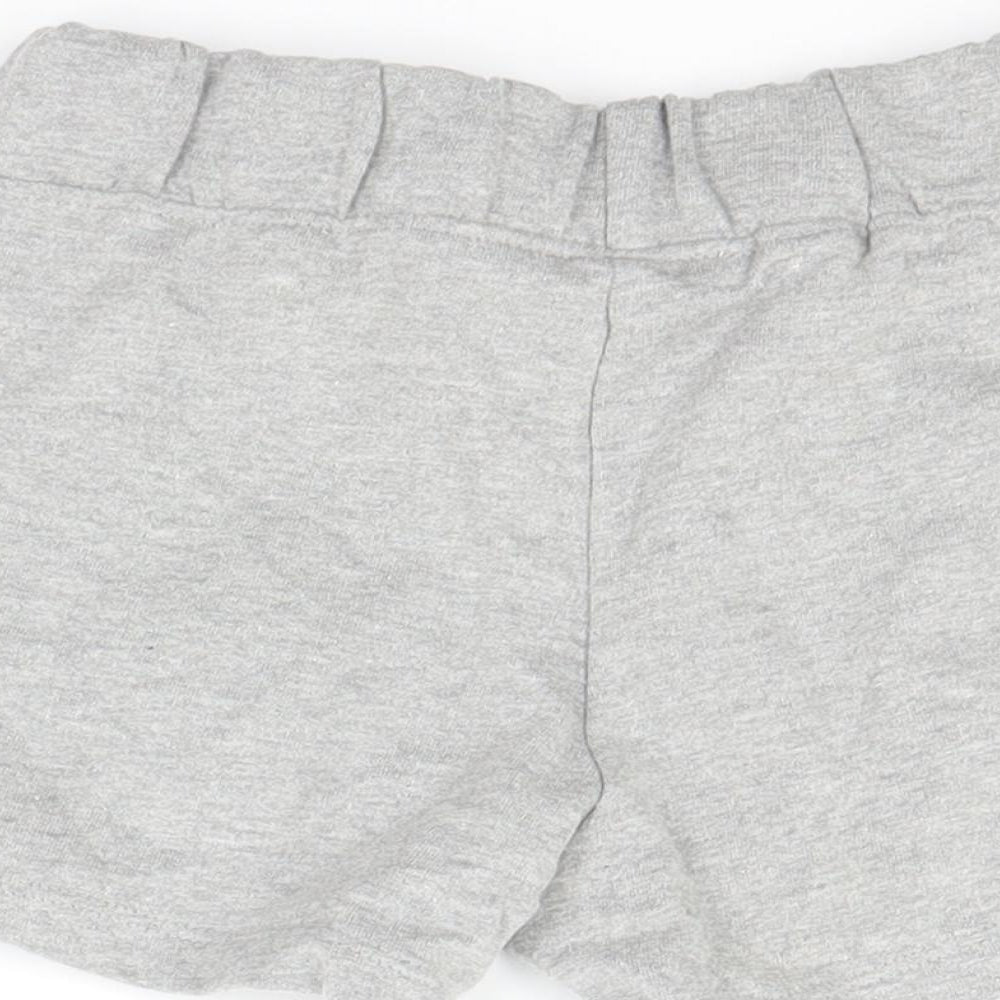 Jeff & Co Girls Grey   Sweat Shorts Size 7-8 Years