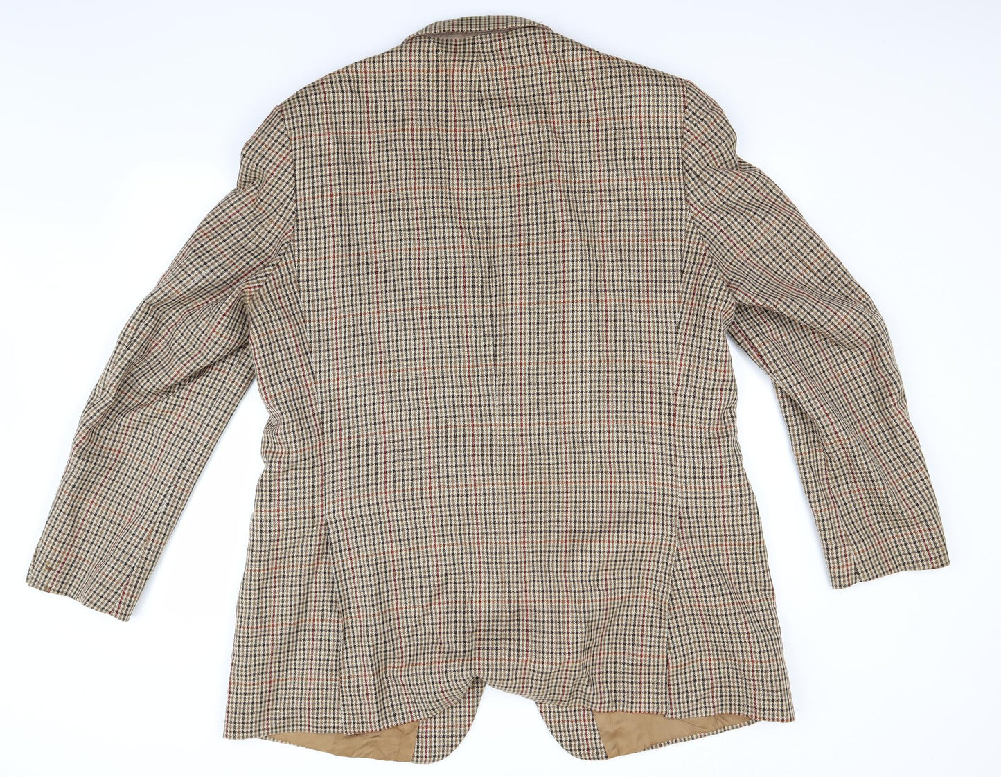Marks and Spencer Mens Brown Check  Jacket  Size 46