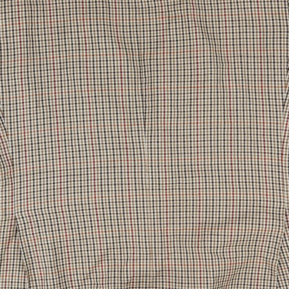 Marks and Spencer Mens Brown Check  Jacket  Size 46
