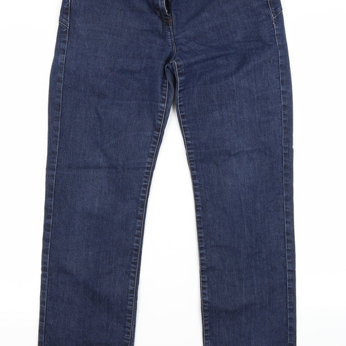 NEXT Womens Blue  Denim Straight Jeans Size 14 L27 in