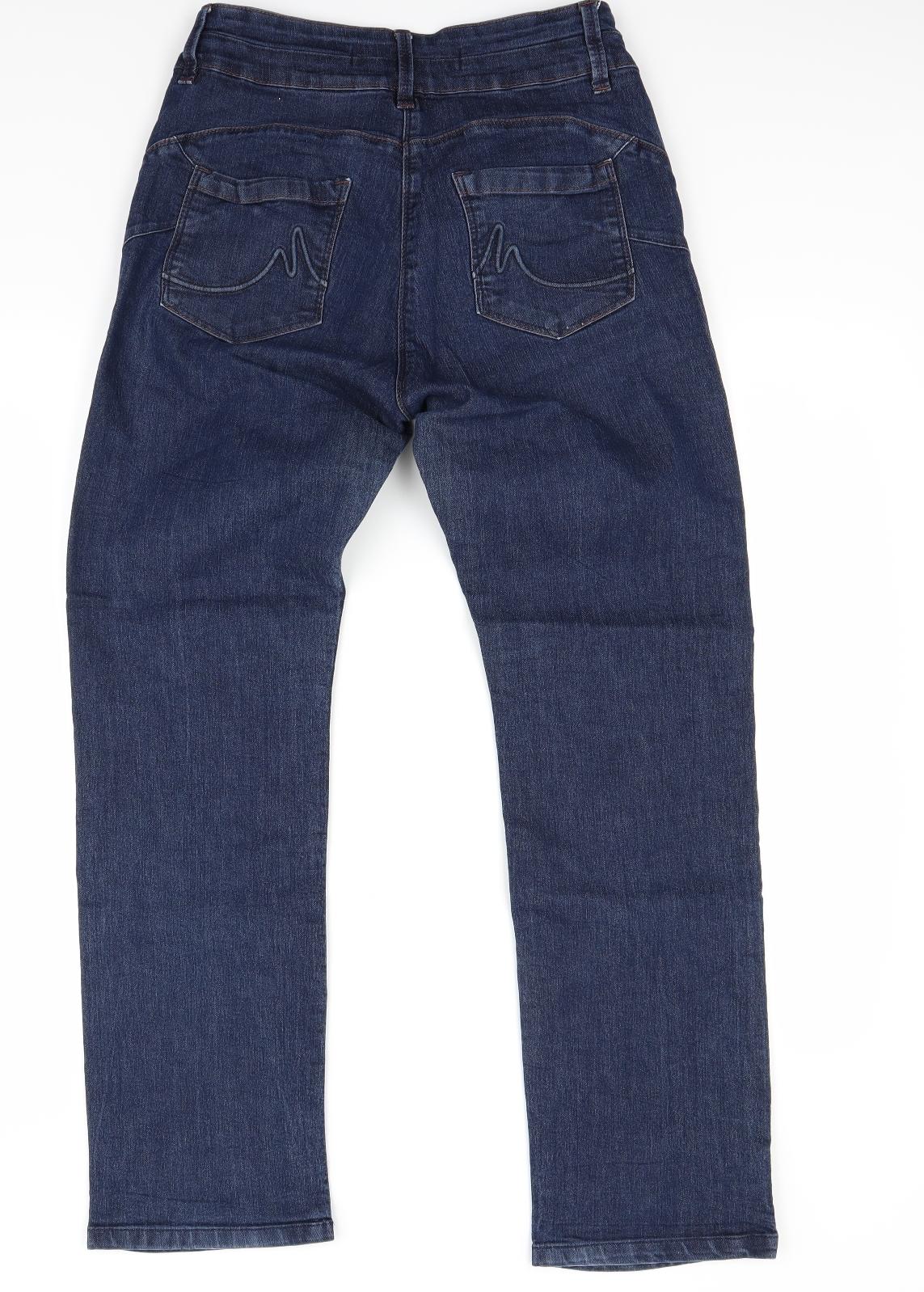 NEXT Womens Blue  Denim Straight Jeans Size 14 L27 in