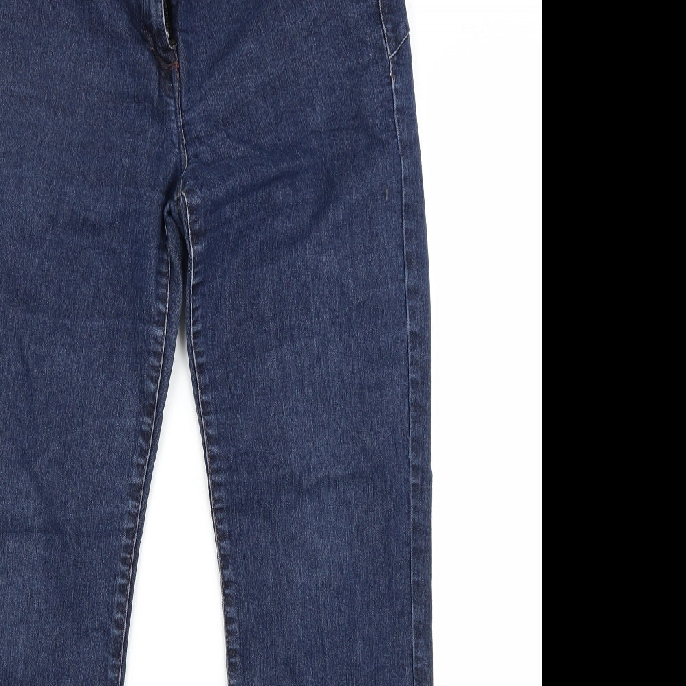 NEXT Womens Blue  Denim Straight Jeans Size 14 L27 in