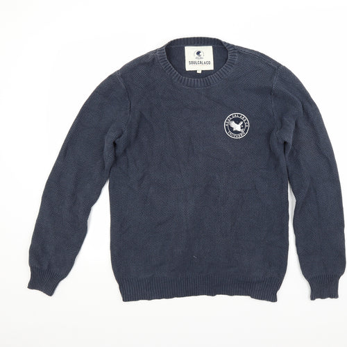 Soulcal Mens Blue   Pullover Jumper Size L
