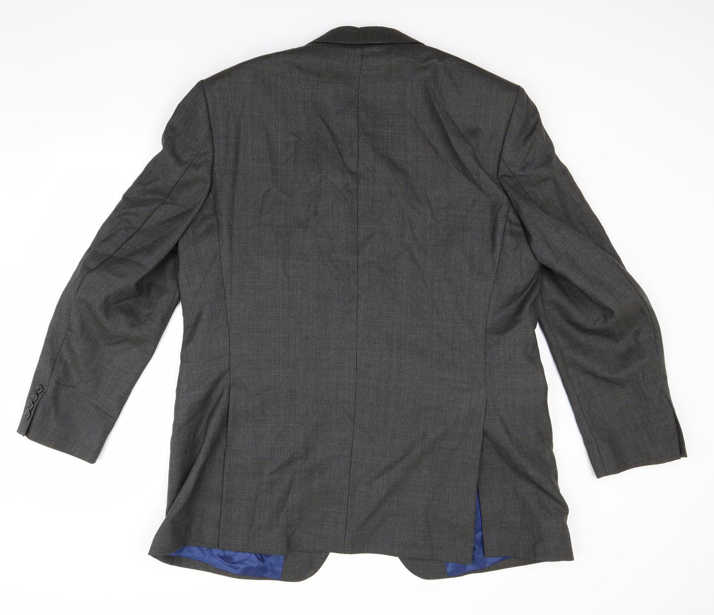 Marks and Spencer Mens Grey Check  Jacket  Size 46