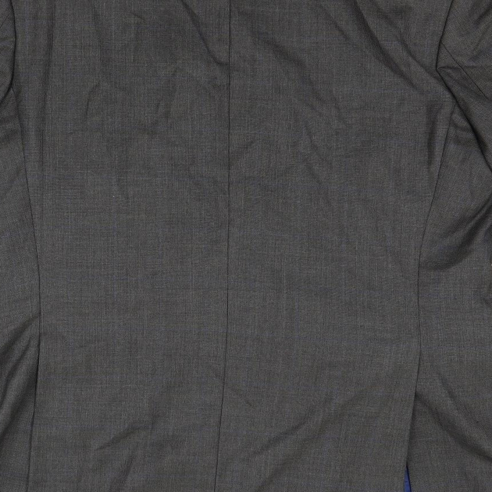Marks and Spencer Mens Grey Check  Jacket  Size 46