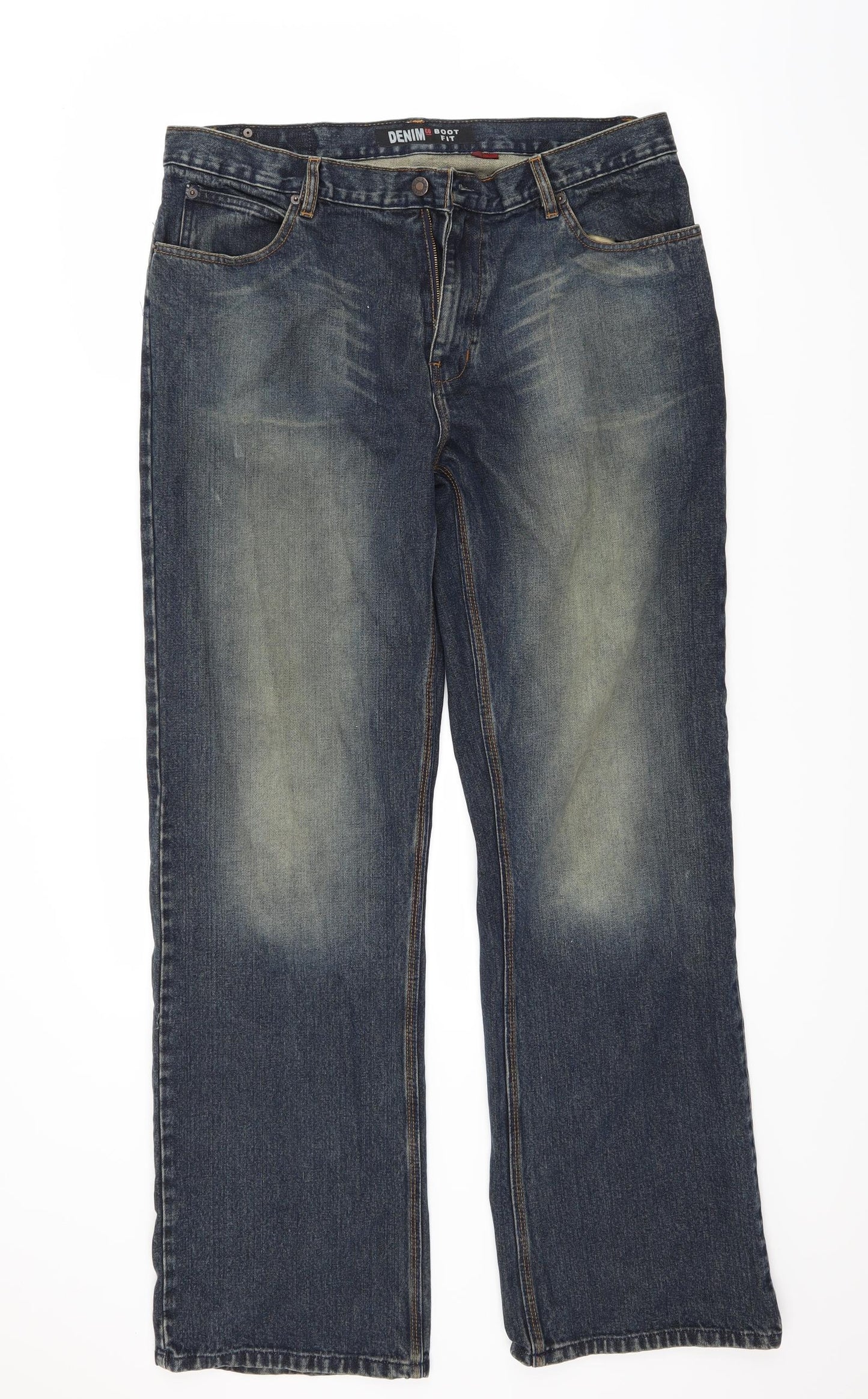 Primark Mens Blue   Bootcut Jeans Size 36 L32 in