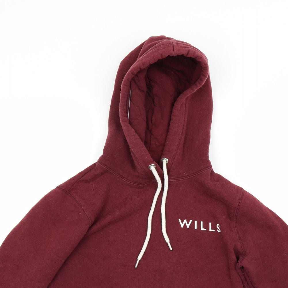 Jack Wills Womens Red   Pullover Hoodie Size 8
