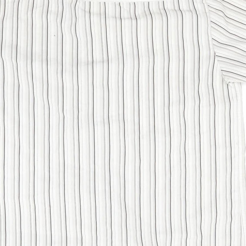 Ceader wood state Mens White Striped   Button-Up Size M