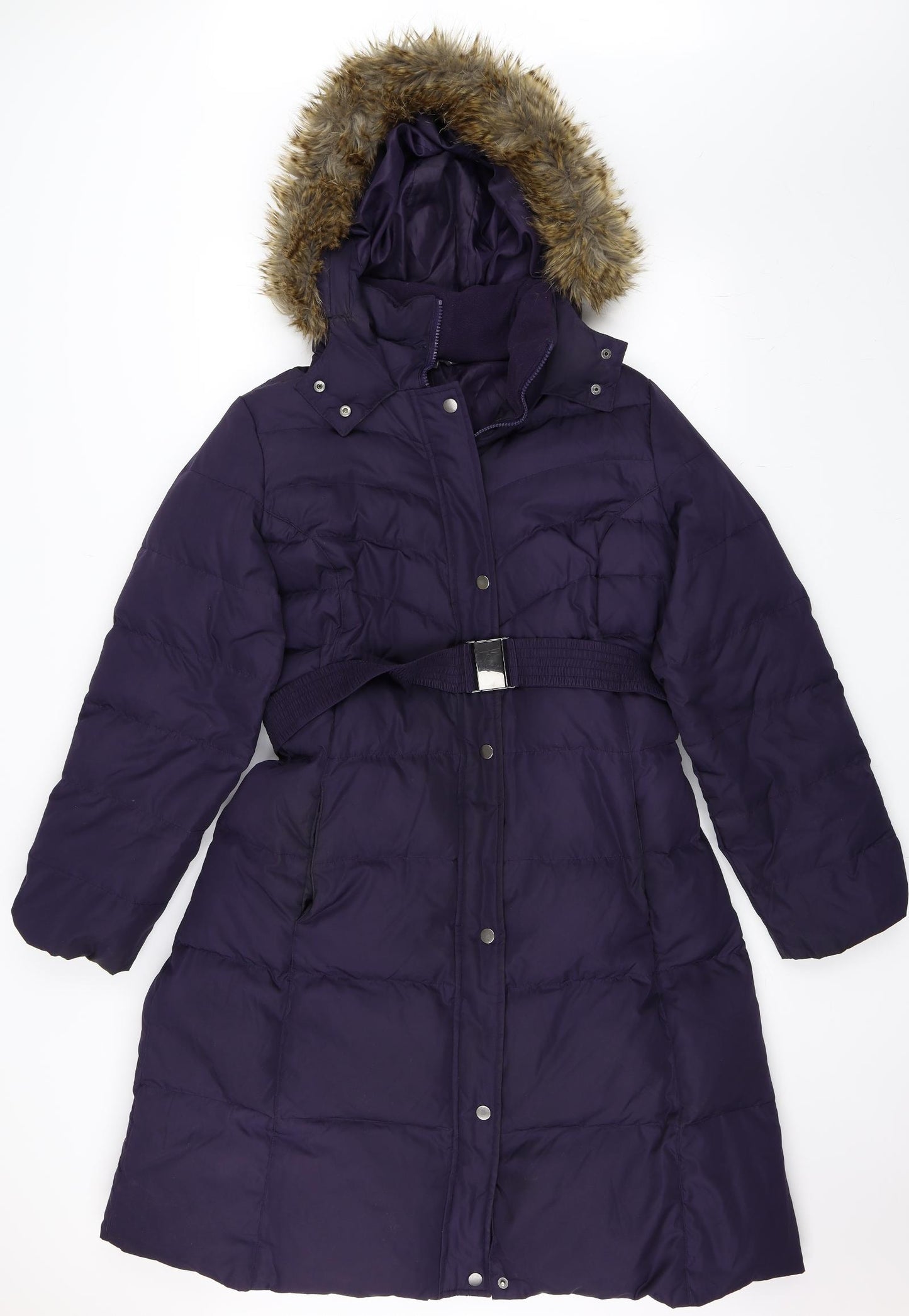 Marks and Spencer Womens Purple   Parka Coat Size L