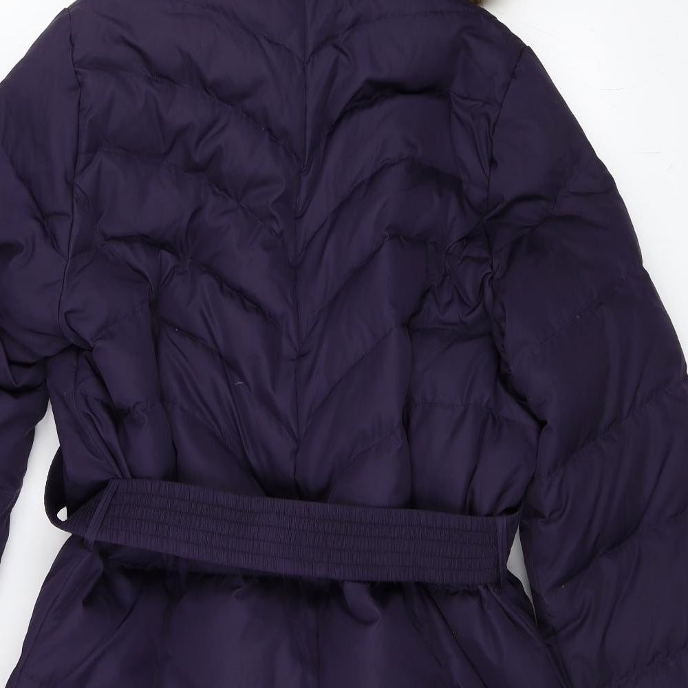 Marks and Spencer Womens Purple   Parka Coat Size L