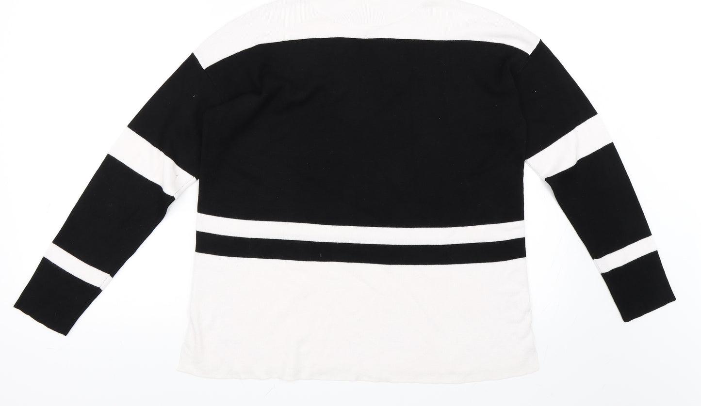 Papaya Womens Black   Pullover Jumper Size M