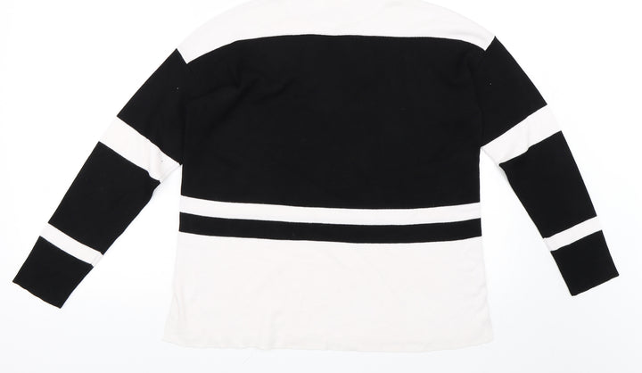Papaya Womens Black   Pullover Jumper Size M